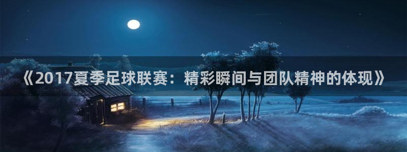  《2017夏季足球联赛：精彩瞬间与团队精神的体现》